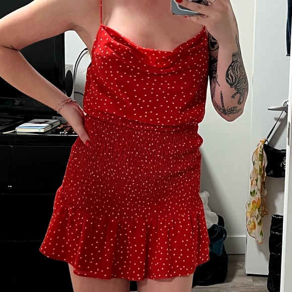 Red Polka Dot Dress - Picture 6 of 7